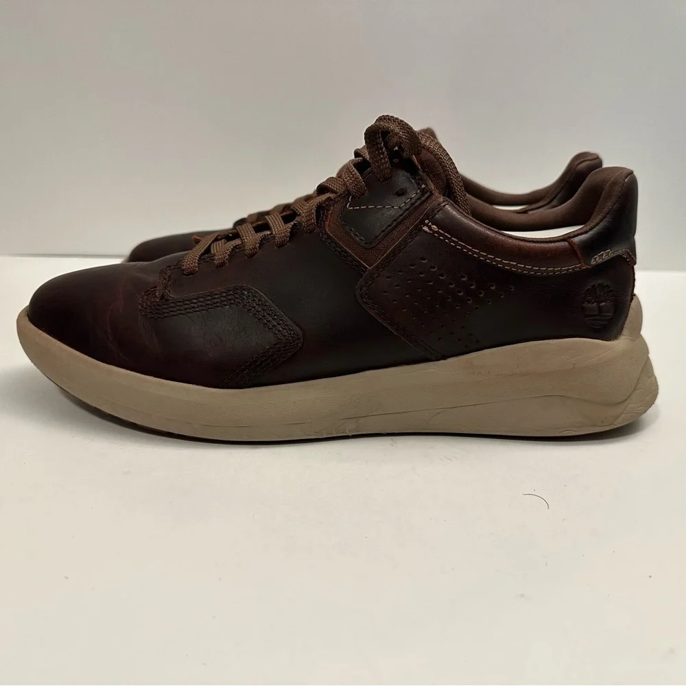 Timberland Men's Bradstreet Ultra Oxford Brown Leather Shoes A2D52 Size 9.5